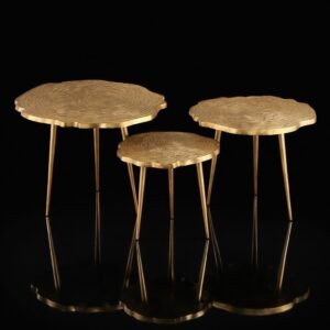 sculptural brass coffee table – hand engraved top with two level design (copy) (copy) (copy)