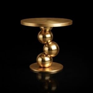 bubble pedestal side table